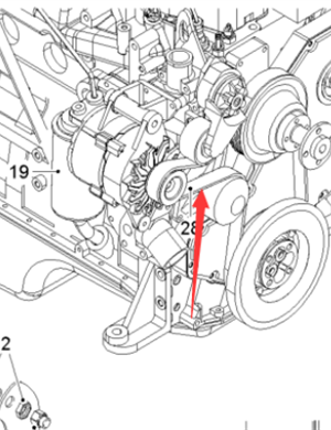 Wirtgen محرك حزام رقم الجزء 2349234