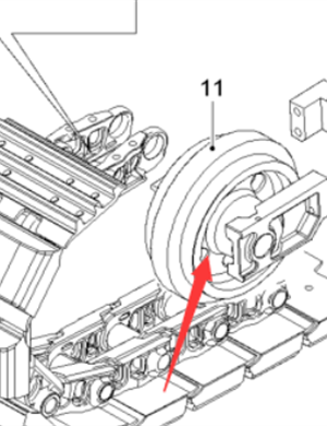 Wirtgen الجبهة عجلة يحركها الجزء رقم 2139776