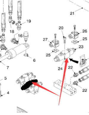 wirtgen التوجيهية صمام الملف اللولبي رقم الجزء 97026 