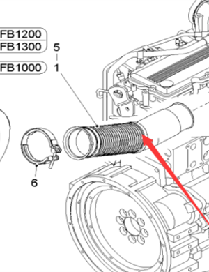 wirtgen تنفيس الأنابيب والتجهيزات رقم 2381462 