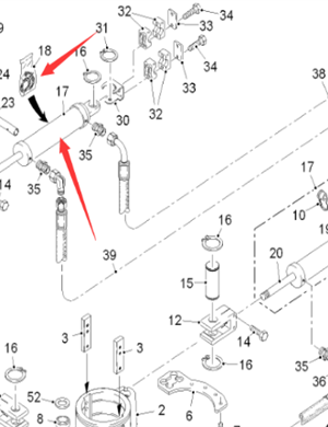 wirtgen التوجيهية الأنابيب والتجهيزات رقم 35475