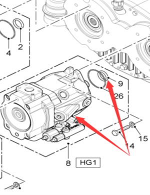 Wirtgen HG1 مضخة هيدروليكية رقم الجزء 2146951