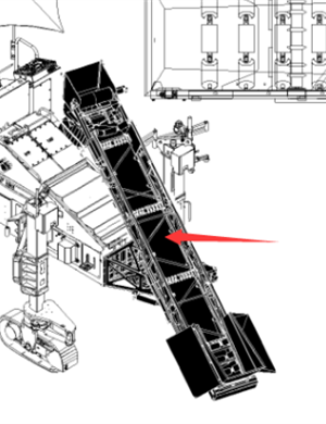 Wirtgen حزام نقل b500 الجزء رقم 2087326 
