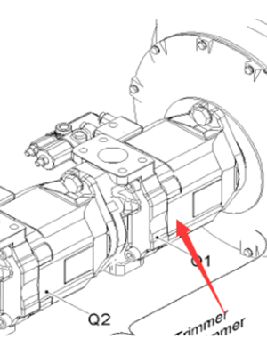 Wirtgen Q1 مضخة هيدروليكية الجزء رقم 190968