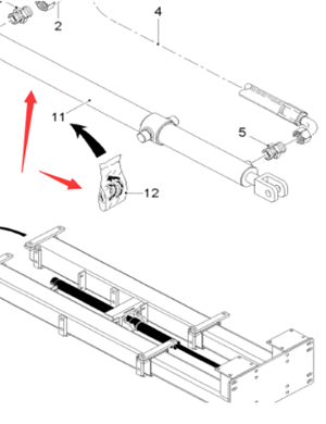 Wirtgen Slipform اسطوانة رقم الجزء 76300 