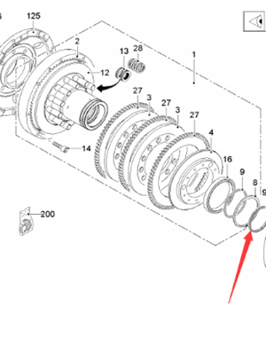 Wirtgen 0.44 ورأى حصيرة الجزء رقم 151746 