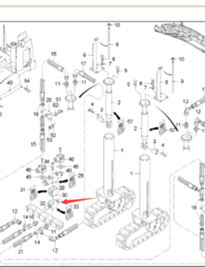 Wirtgen خنق الجزء رقم 40969