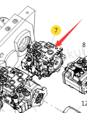 xcmg الجبان مضخة هيدروليكية الجزء رقم 804001129
