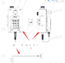 xcmg مربع عنصر التحكم العامة الجبان 201025592