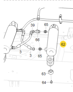 توجيه اسطوانة رقم 803081716 XCMG الأسطوانة