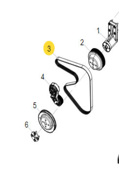 xcmg بكرة مروحة الشريط رقم الجزء 860136409