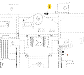 ضغط التبديل جزء رقم 803680461 XCMG الأسطوانة