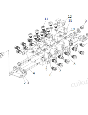 xcmg الجبان موزع الزبدة رقم الجزء 801142904