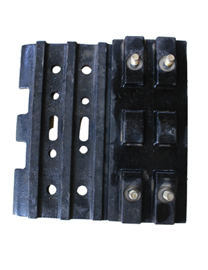 Asphalt paver crawler track units rubber track pads 