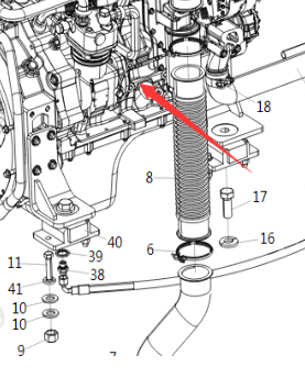 XCMG road roller engine part number 800152034