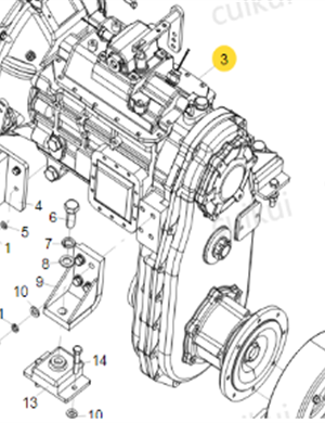 XCMG road roller gearbox part number 800305237