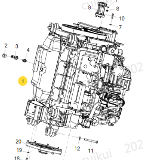 XCMG Xugong Road Roller Engine Part Number 800155038