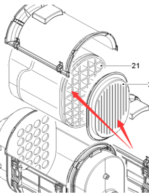  Regenerator 2185460 Air Filter Inner Core and Outer Core Applicable Part Number 2185463