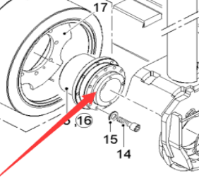  milling machine rear wheel reducer part number 79353