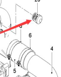  milling machine air filter blockage alarm part number 2374265