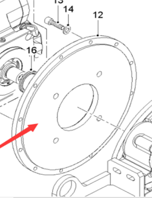  milling machine flywheel connecting plate part number 2232391