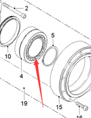  milling machine ball roller bearing part number 21715