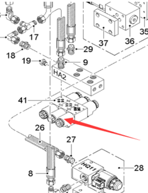  milling machine side plate lifting solenoid valve part number 2477870