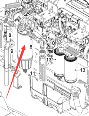  milling machine oil-water separator assembly part number 2054704