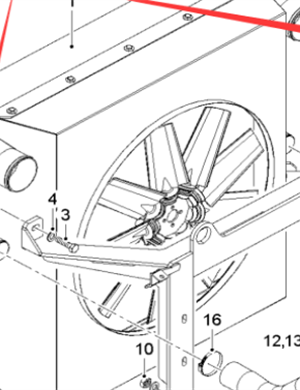  milling machine radiator damping block Part No. 195830