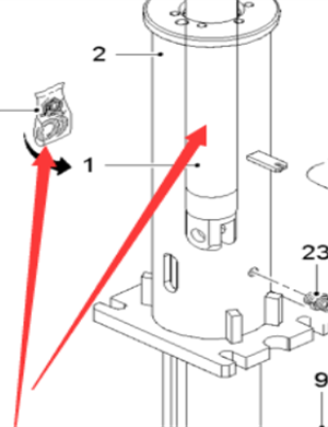  milling machine outrigger cylinder repair kit part number 2647464