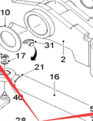  milling machine front axle trunnion nut lock part number 74342