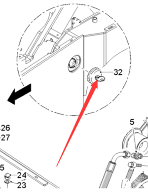  milling machine diesel tank cover part number 179441