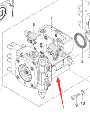  milling machine traveling pump part number 2319548