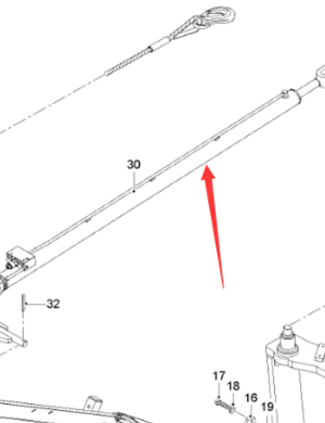  milling machine feed belt lifting cylinder part number 2526433