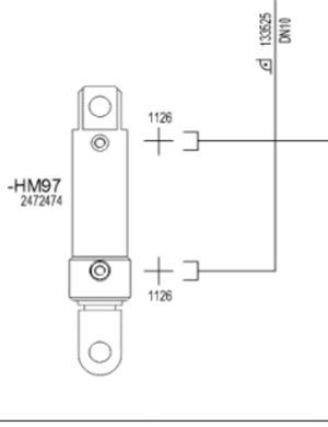  milling machine crushing beam cylinder part number 2472474