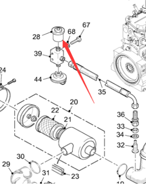  milling machine air filter clogging indicator part number 185028