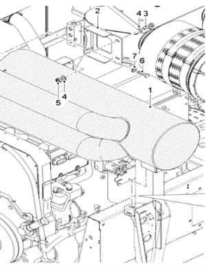  milling machine silencer part number 2535599