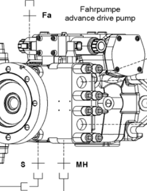  milling machine traveling hydraulic pump part number 2477657