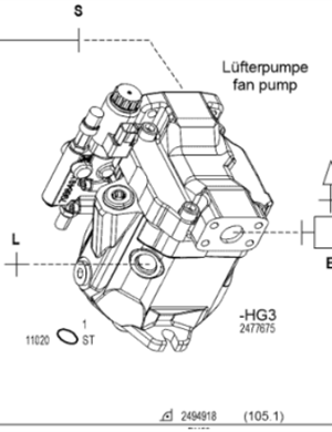  milling machine fan hydraulic pump part number 2477675