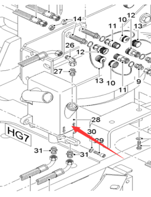  milling machine hand pump part number 2352751