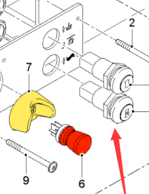  milling machine 24V key part number 2100336