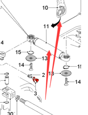  milling machine steering cylinder with position measurement part number 2472469