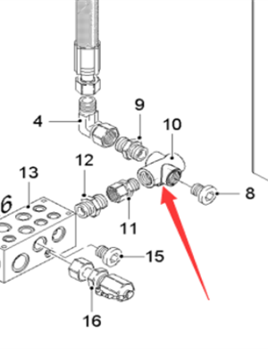  milling machine hydraulic blockage indicator part number 198426