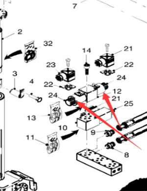  milling machine steering solenoid part number 97026