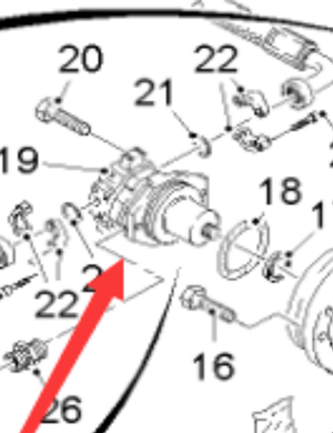  milling machine front travel motor part number 172614