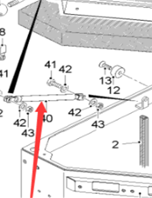  road milling machine engine gas spring part number 184858