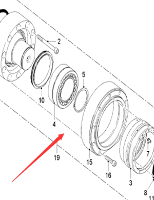  milling machine movable bearing part number 190827