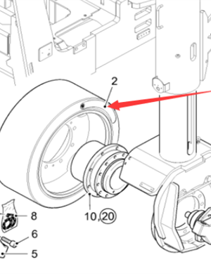  milling machine rear wheel part number 199575