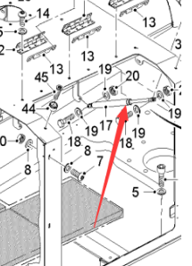  milling machine side cover gas spring part number 2225955