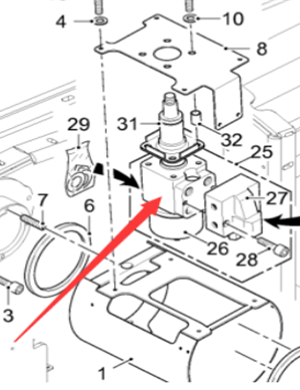  milling machine steering gear part number 33297